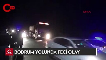 Milas'ta feci olay: Trafik kazasına müdahale ediyordu...