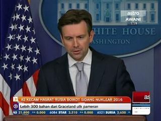 AS kecam hasrat Rusia boikot sidang nuklear 2016