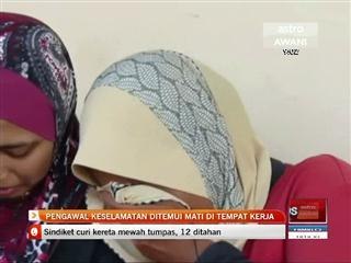 Pengawal keselamatan ditemui mati di tempat kerja
