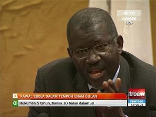 Kawal Ebola dalam tempoh enam bulan