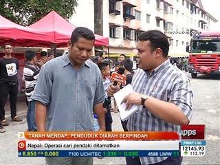 Perkembangan mendapan tanah di Bukit Beruntung