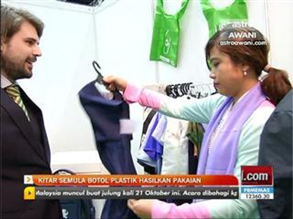 Kitar semula botol plastik hasilkan pakaian