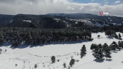 İki mevsim bir arada... Yükseklerde kar, alçaklarda bahar var