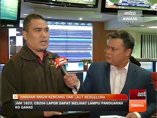 Amaran angin kencang dan laut bergelora