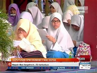 Keputusan SPM diumum 3 Mac depan