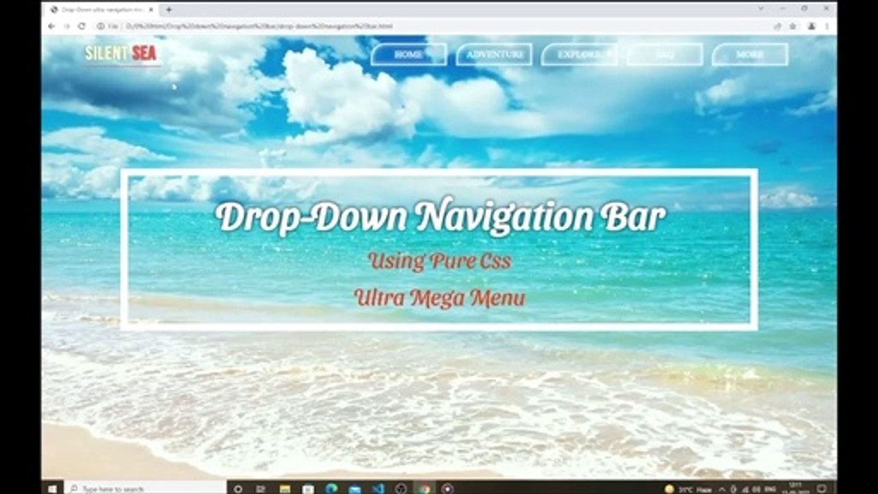 How To Make Drop Down Menu Using HTML And CSS | HTML CSS Website Tutorials #No_Limit_Code