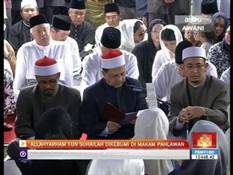 Allahyarham Tun Suhailah dikebumi di Makam Pahlawan
