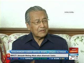 Pengurangan subsidi minyak mampu tangani ketirisan - Tun M