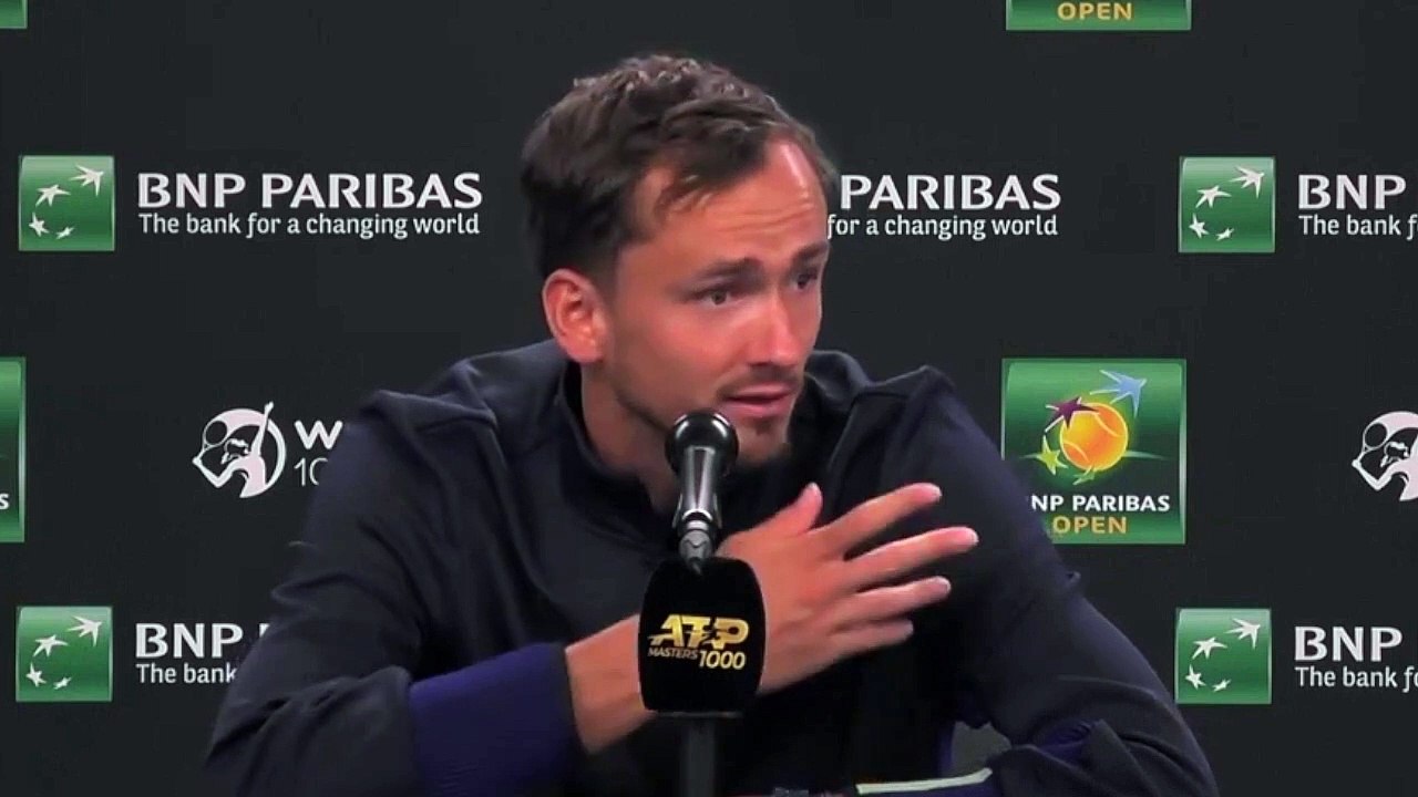 ATP - Indian Wells 2022 - Daniil Medvedev : "I follow the rules. Right now we can play with a neutral banner. I want to play my sport while I can"