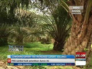 Lowering export taxes has resulted in increase export volumes