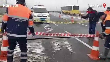 Unkapanı Köprüsü tek yönlü olarak trafiğe kapatıldı