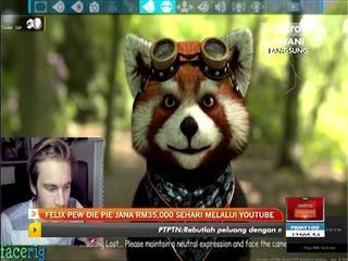 Felix Pew Die Pie jana RM35,000 sehari melalui Youtube