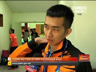 Chong wei Feng ditimpa kecederaan bahu