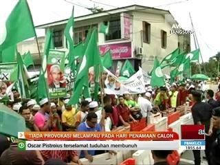 Tiada provokasi melampau pada hari penamaan calon