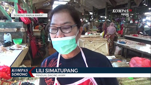 Sepi Pembeli Harga Ayam Potong Di Pasar Remu Sorong Anjlok