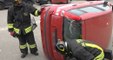 Firenze - Soccorso in incidente stradale, addestramento dei Vigili del Fuoco (18.03.22)
