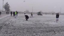 GAZİANTEP - İslahiye Belediye Gençlikspor-Yavuzelispor maçı kar yağışı nedeniyle ertelendi