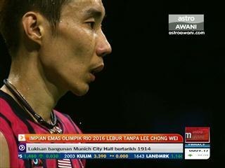 Impian emas Olimpik Rio 2016 lebur tanpa Lee Chong Wei