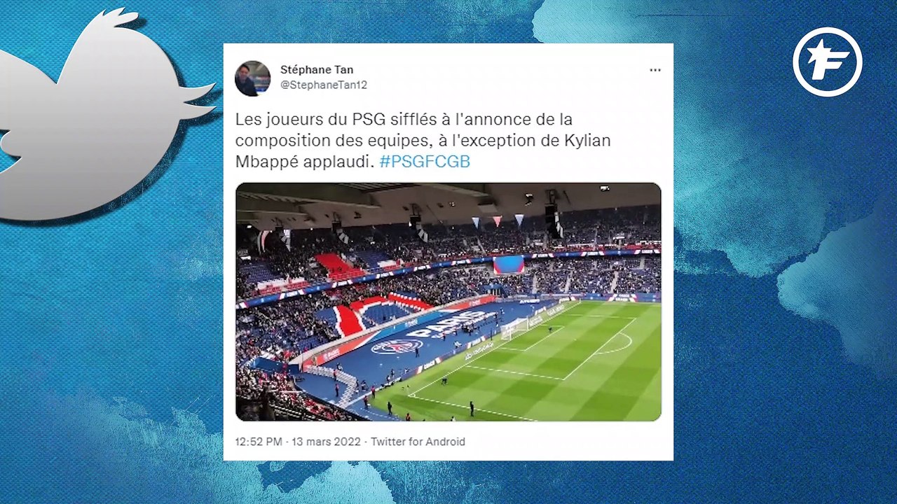 Twitter s'emballe après les sifflets des supporters parisiens au Parc des Princes