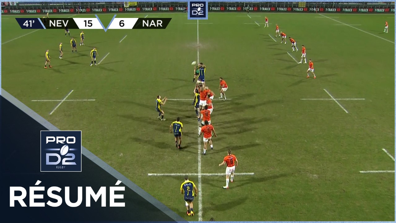 PRO D2 - Résumé USON Nevers-RC Narbonnais: 43-16 - J24 - Saison 2021/2022