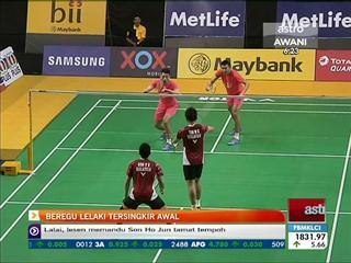 Beregu lelaki tersingkir awal