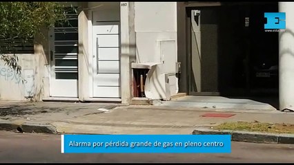 La Plata: alarma por una importante fuga de gas en pleno centro