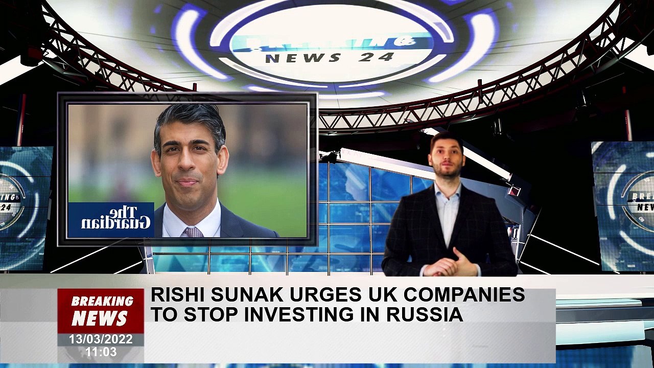 Rishi Sunak urges UK companies to stop investing in Russia