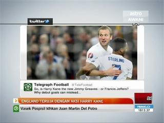 England teruja dengan aksi Harry Kane