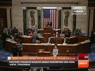 Resolusi gesa Obama salur senjata ke Ukraine dilulus