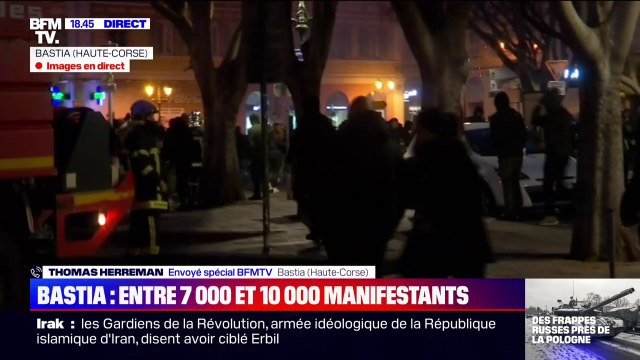 Agression d'Yvan Colonna: entre 7000 et 10.000 manifestants à Bastia en Corse ce dimanche