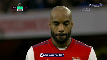 هدف ارسنال الثانى ضد ليستر سيتي
