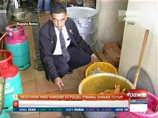 15 restoran nasi kandar di Pulau Pinang diarah tutup dua minggu