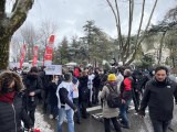 Sağlık çalışanları Kadıköy'de eylem düzenledi