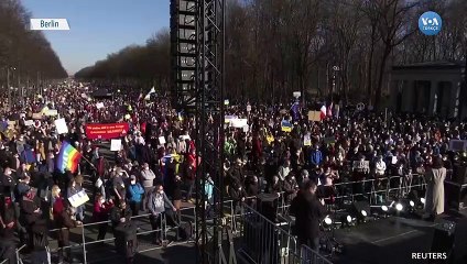 Berlin’de Binlerce Kişi İşgale Karşı Yürüdü