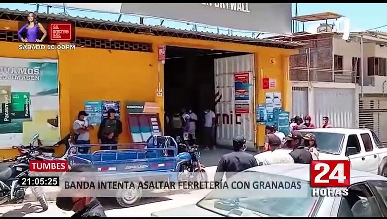 Tumbes: policía interviene a banda criminal que pretendía asaltar ferretería con granadas
