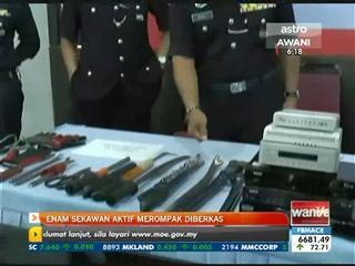 Enam sekawan aktif merompak diberkas