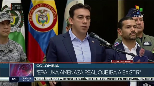 teleSUR Noticias 14:30 13-03: Ciudadanos denuncian irregularidades en jornada electoral en Colombia