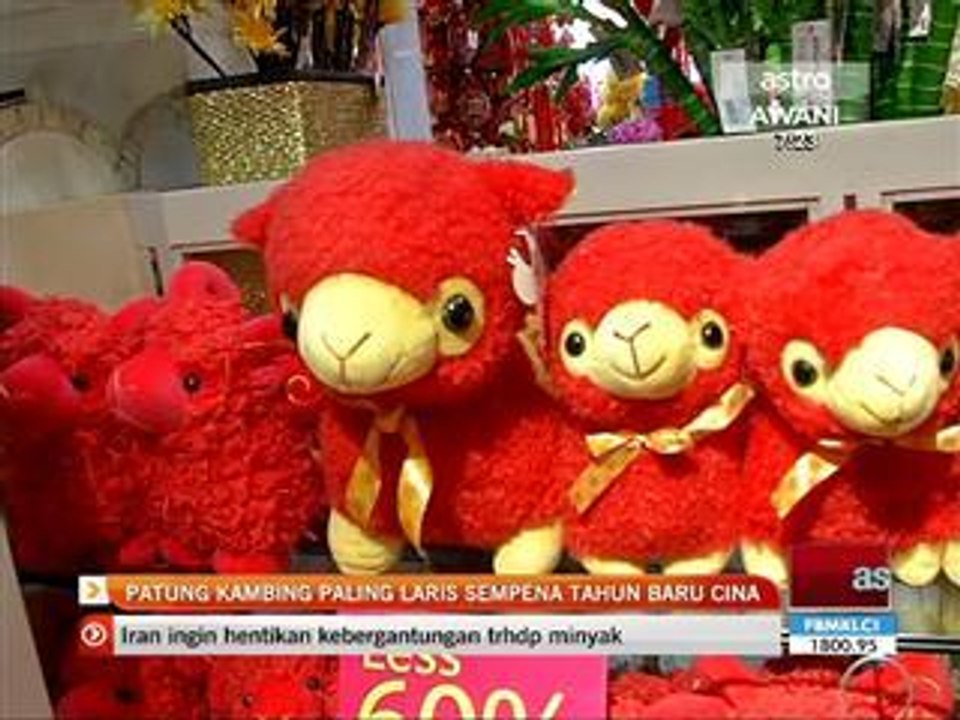 Patung kambing paling laris sempena Tahun Baru Cina