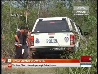 Pemancing jumpa mayat disimen dalam tong