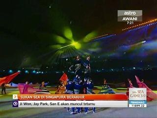 Sukan Sea di Singapura berakhir