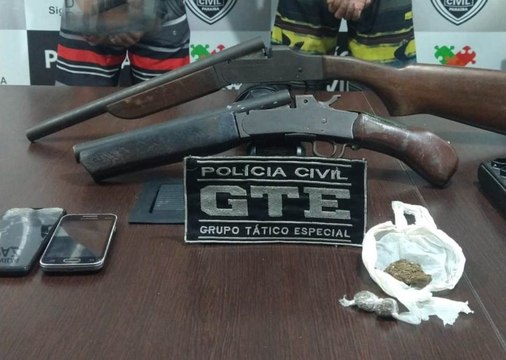 Polícia Civil prende homem e apreende adolescente de 16 anos suspeitos de tráfico em Patos