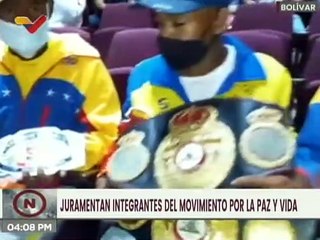 Juramentan integrantes del Movimiento por la Paz y la Vida en Bolívar