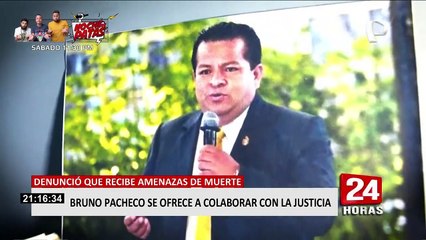 Bruno Pacheco se ofrece a colaborar con la justicia y contar toda su verdad
