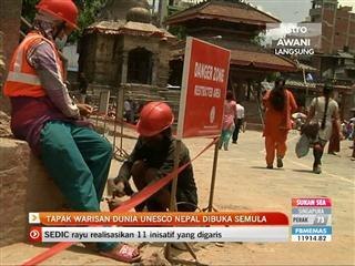 Tapak warisan dunia UNESCO Nepal dibuka semula
