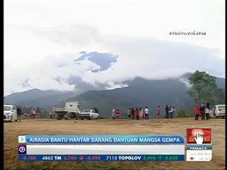AirAsia bantu hantar barang bantuan mangsa gempa