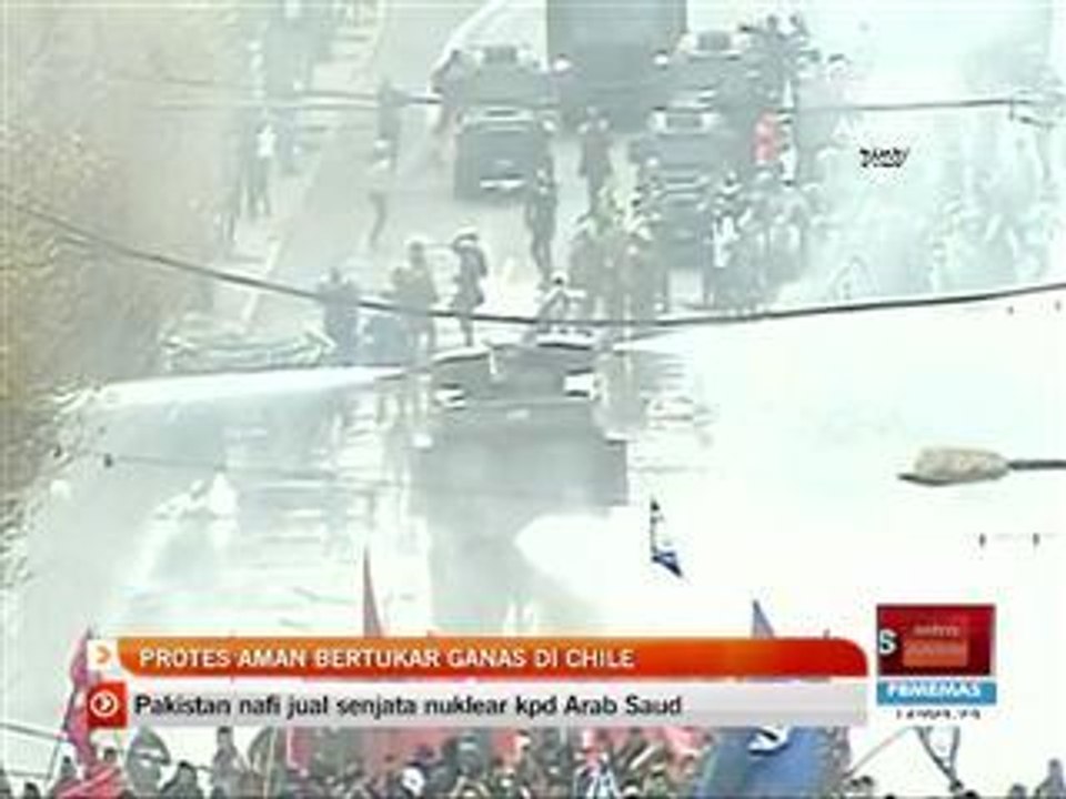 Protes aman bertukar ganas di Chile