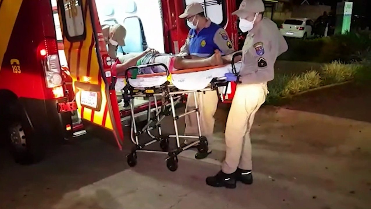 Homem tem lesão na perna após ser baleado no Distrito de Rio do Salto, em Cascavel