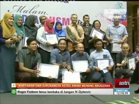 Wartawan dan jurukamera Astro AWANI menang anugerah