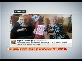 16,000 kad ucapan hari jadi untuk wanita usia 100 tahun