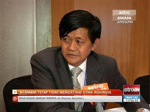 Myanmar tetap tidak mengiktiraf etnik Rohingya